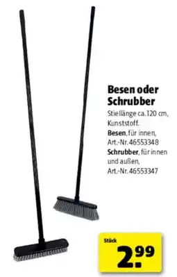 Hagebau Besen oder Schrubber Angebot