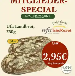 LPG Biomarkt Ufa Landbrot Angebot