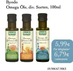 LPG Biomarkt Byodo Omega Öle, div. Sorten Angebot