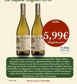 LPG Biomarkt La Sapata Aligoté Angebot