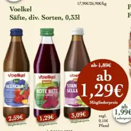 LPG Biomarkt Voelkel Säfte, div. Sorten Angebot