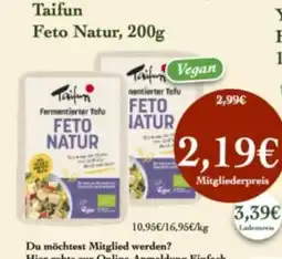 LPG Biomarkt Taifun Feto Natur Angebot