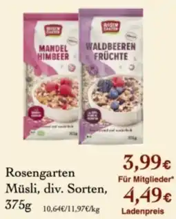 LPG Biomarkt Rosengarten Müsli Angebot