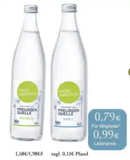 LPG Biomarkt PREUSSEN QUELLE Angebot