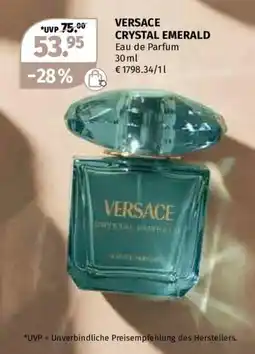 Müller VERSACE CRYSTAL EMERALD Angebot