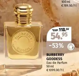 Müller BURBERRY GODDESS Eau de Parfum Angebot