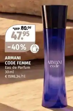 Müller ARMANI CODE FEMME Angebot