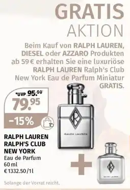 Müller RALPH LAUREN RALPH'S CLUB NEW YORK Eau de Parfum Angebot