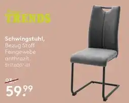 Möbel Rieger Rieger TRENDS Schwingstuhl, Bezug Stoff Feingewebe anthrazit. Angebot
