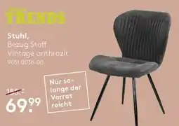 Möbel Rieger Rieger TRENDS Stuhl, Bezug Stoff Vintage anthrazit Angebot