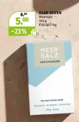 Müller KLAR SEIFEN Meersalz GESICHTSSEIFE Angebot