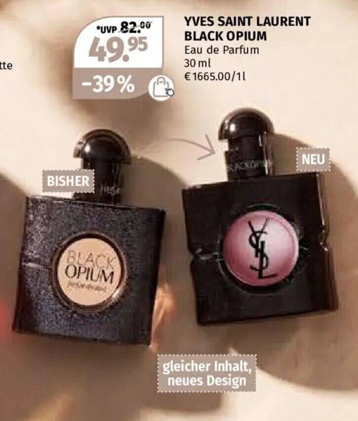 YVES SAINT LAURENT BLACK OPIMUM 30 ml Angebot bei Müller
