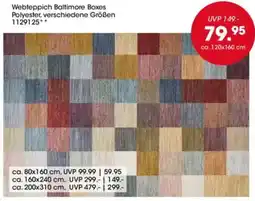Möbel Martin Webteppich Baltimore Boxes Angebot