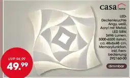 Möbel Martin LED-Deckenleuchte Angy, weiß, Acryl mit Metall Angebot