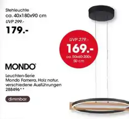 Möbel Martin MONDO Leuchten-Serie Mondo Famera, Holz natur Angebot