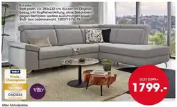Möbel Martin Ecksofa Stoff platin vito Angebot