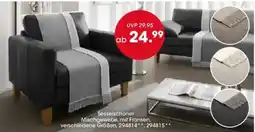 Möbel Martin Sesselschoner Mischgewebe, mit Fransen Angebot