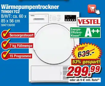 Poco Vestel Wärmepumpentrockner TVH0017C2 Angebot