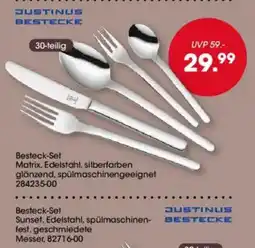Möbel Martin JUSTINUS Bestecke Matrix, Edelstahl, silberfarben Angebot