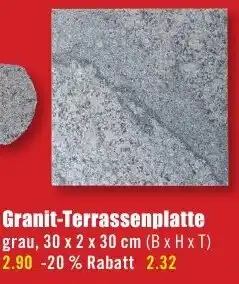 B1 Discount Baumarkt Granit-Terrassenplatte Angebot