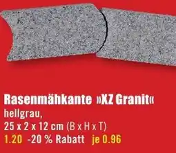B1 Discount Baumarkt Rasenmähkante KZ Granit Angebot