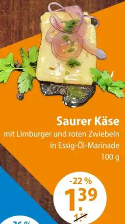 V Markt Saurer Käse Angebot