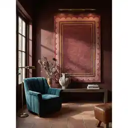 Netto Marken-Discount Wollteppich Hoch-Tief Beerenrot 160 x 230 cm - WENSUM Kadima Design Angebot
