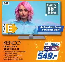 K+B Expert KENDO QLED TV 65 Angebot