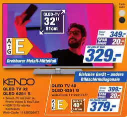 K+B Expert KENDO QLED TV 32 QLED 6251 S Angebot