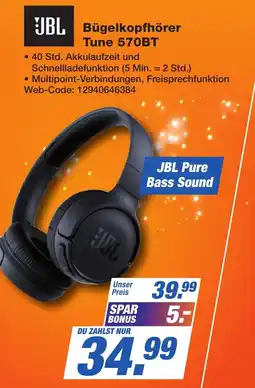 K+B Expert JBL Bügelkopfhörer Tune 570BT Angebot