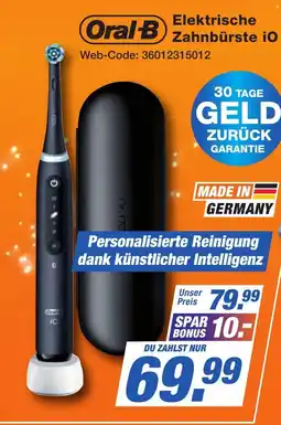 K+B Expert Oral-B Elektrische Zahnbürste iO Angebot