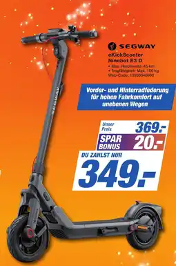 K+B Expert SEGWAY eKickScooter Ninebot E3 D Angebot