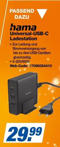 expert Techno Land hama Universal-USB-C Ladestation Angebot