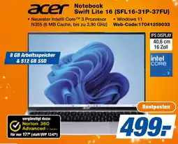 expert Techno Land Acer Notebook Swift Lite 16 Angebot