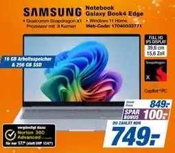 expert Techno Land SAMSUNG Notebook Galaxy Book4 Edge Angebot