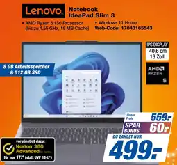 expert Techno Land Lenovo Notebook IdeaPad Slim 3 Angebot