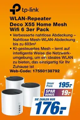 expert Techno Land tp-link WLAN-Repeater Deco X55 Home Mesh Wifi 6 3er Pack Angebot
