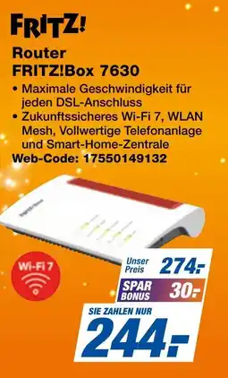 expert Techno Land FRITZ! Router FRITZ!Box 7630 Angebot