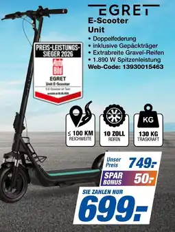 expert Techno Land EGRET E-Scooter Unit Angebot