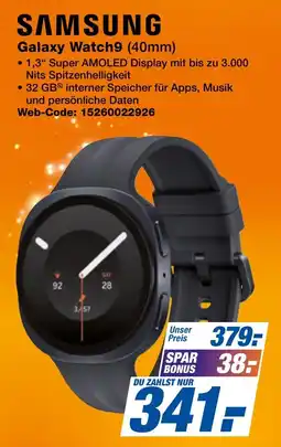 expert Techno Land SAMSUNG Galaxy Watch9 (40mm) Angebot
