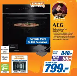 Expert AEG Einbaubackofen EX74PPV1B Angebot