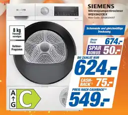 Expert SIEMENS Wärmepumpentrockner WQ33A2CEX Angebot