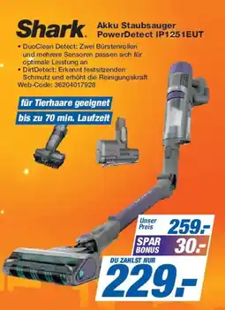 Expert Shark Akku Staubsauger PowerDetect IP1251EUT Angebot