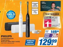 Expert PHILIPS Schallzahnbürste Doppelpack Sonicare 5500 HX7119/02 Angebot