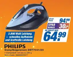 Expert PHILIPS Dampfbügeleisen DST7041/20 Angebot