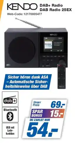 Expert KENDO DAB+ Radio DAB Radio 25EX Angebot