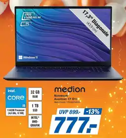 Expert medion Notebook Avantum 17 E1i Angebot