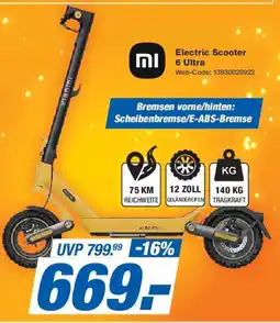 Expert MI Electric Scooter 6 Ultra Angebot