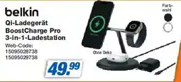Expert belkin Qi-Ladegerät BoostCharge Pro 3-in-1-Ladestation Angebot