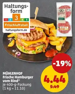 PENNY MÜHLENHOF Frische Hamburger vom Rind Angebot